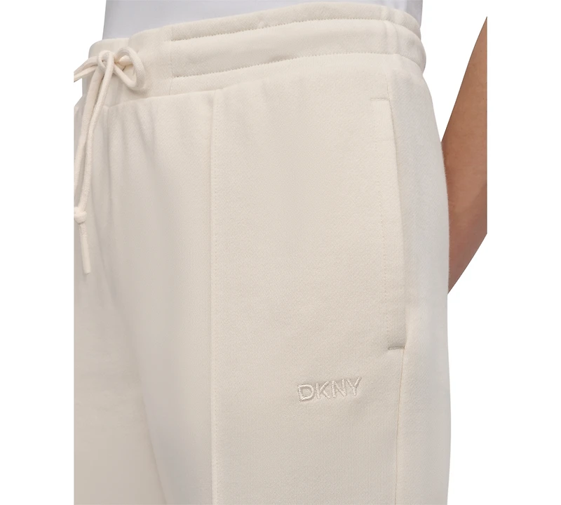 Dkny Sport Women's Zip-Cuff High-Rise Cotton Joggers