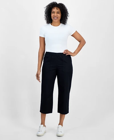 Style & Co Women's Petite Mid-Rise Pull-On Capri Pants, Exclusively at Macy's