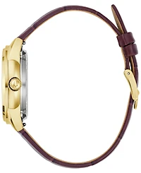 Bulova Women's Sutton Automatic Brown Leather Strap Watch 34.5mm