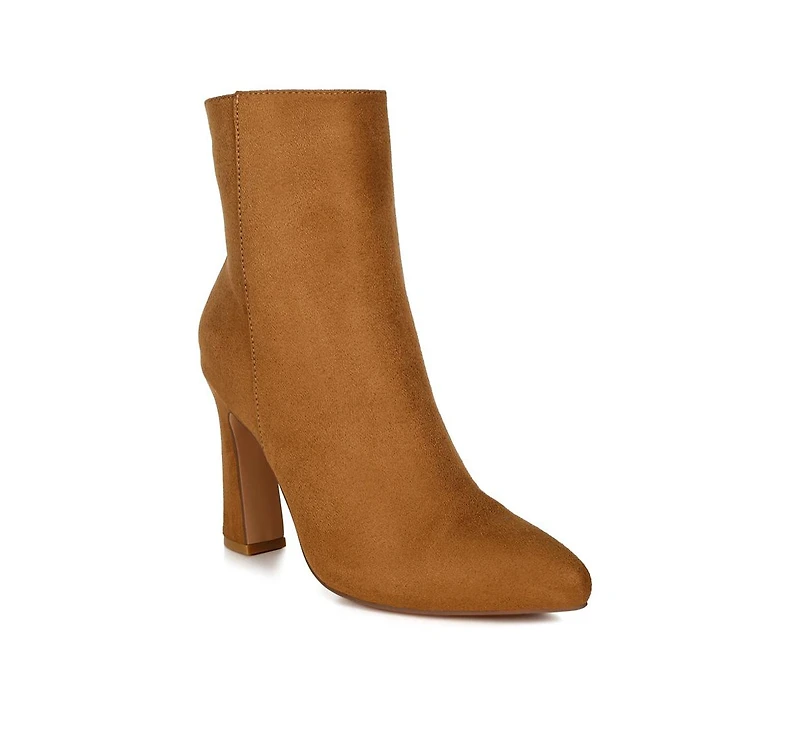 Clubdate Block Heeled Ankle Boots Women