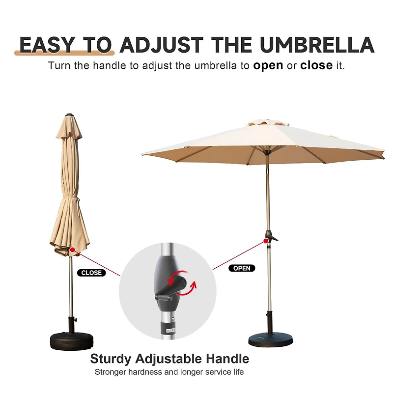 Mondawe 9FT Patio Umbrella