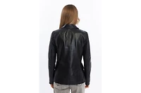 Furniq Uk Women's Leather Blazer