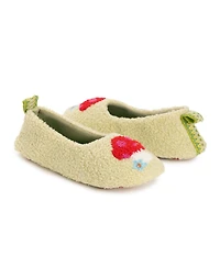 Muk Luks Women's Travel Ballerina Slipper with Patch