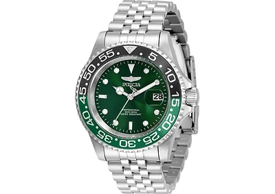 Invicta Men's Pro Diver Quartz 3 Hand Green Dial Watch
