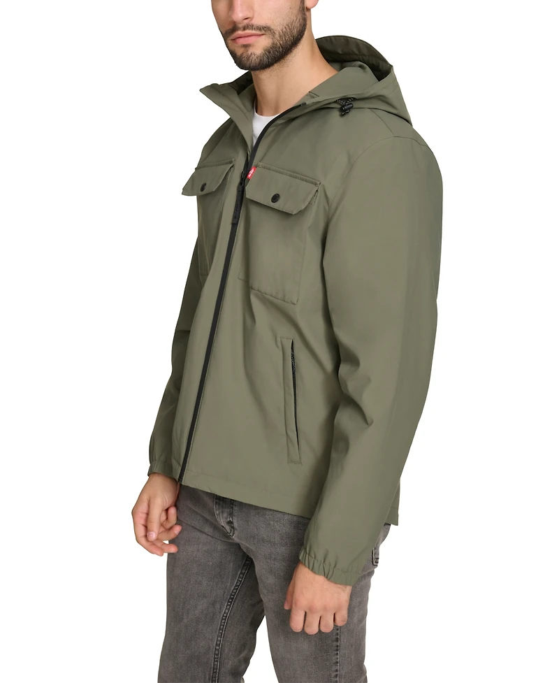 Levi's Men's Hooded Rain Jacket