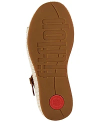 FitFlop Women's Platform Woven Wedge Sandals