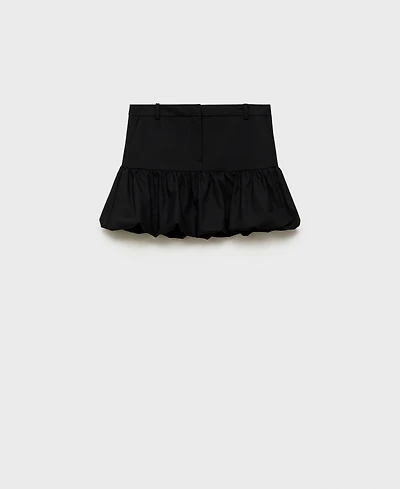 Mango Women's Balloon Ruffled Mini Skirt