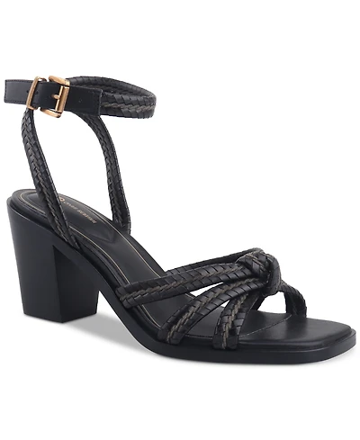 Giani Bernini Women's Renaee Block Heel Woven Strappy Dress Sandals, Created for Macy's