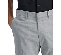 Kenneth Cole Reaction Men's Slim-Fit Stretch Check Dress Pants