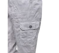 Dkny Sport Women's Cotton Ribbed-Waist Jogger Cargo Pants