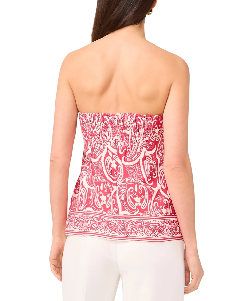 1.state Women's Printed Strapless Tube Top