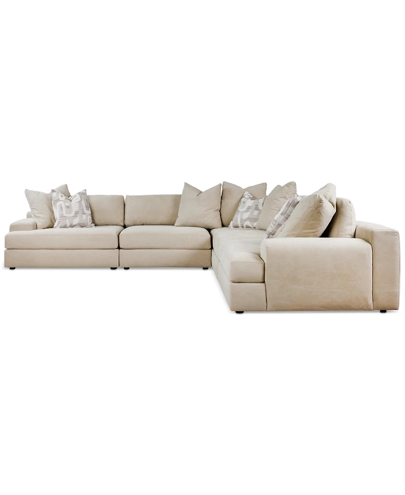 Klarke -Pc. L Sectional With Deep Seating