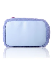 Disney Stitch Fluffy Travel Cosmetic Bag - Cute Plush Makeup Cosmetic Jewelry Case
