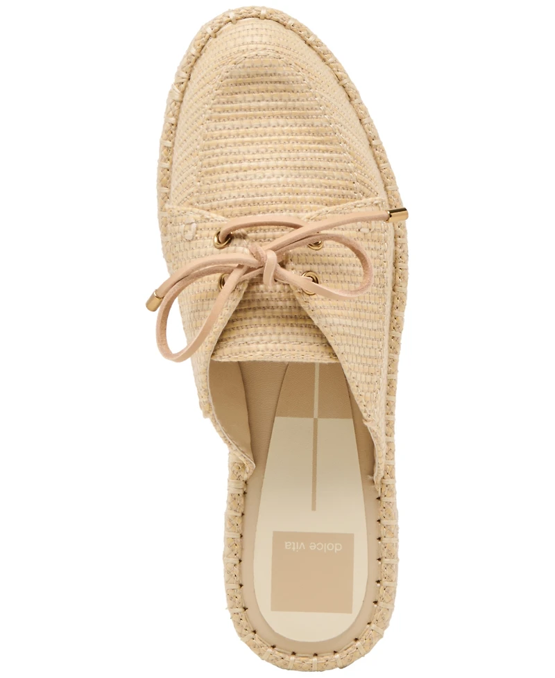 Dolce Vita Women's Hatie Bow Espadrille Boat Slide Mules