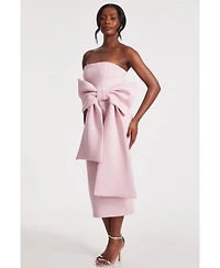 Quiz Women's Strapless Bow Detail Maxi Dress