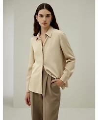 Lilysilk Women's Graceful Button Up Silk Blouse