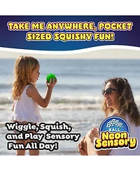Power Your Fun 3-Pack Neon Sensory Squish Balls