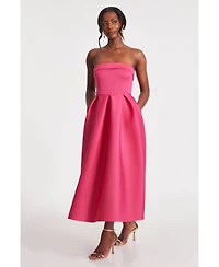 Quiz Women's Scuba Foam Bandeau Skater Dress