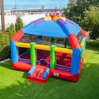 Xjump Grand Party Dome 20' x 20' Commercial Grade Bounce House , Moonwalk Bouncer Jumper for Kids and Adults, Indoor Outdoor, Pvc Vinyl, Birthday Part