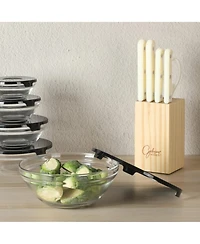 Gibson Home 74 Piece Kitchen Combo Set: Cookware, Dinnerware, Cutlery, Flatware, Tools & Gadgets, storage and Glassware