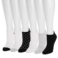 Muk Luks Women's 6 Pack Sporty Ankle Sock