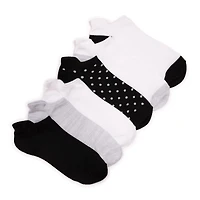 Muk Luks Women's 6 Pack Sporty Ankle Sock