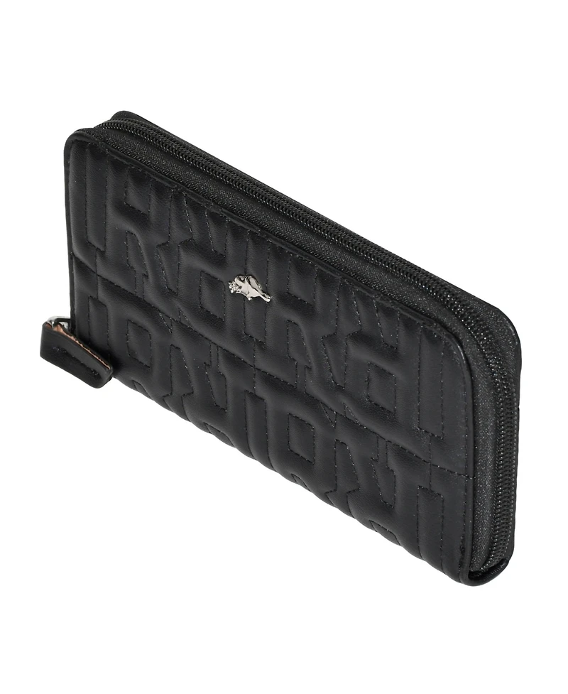 Slim Zipper Round Wallet