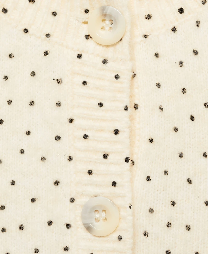 Mango Women's Polka Dot Knitted Cardigan