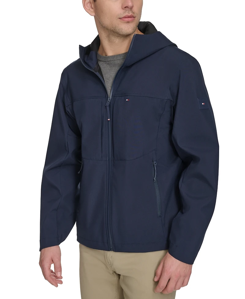 Tommy Hilfiger Men's Softshell Rain Hoodie