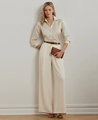 Lauren Ralph Women's Satin Charmeuse Shirt