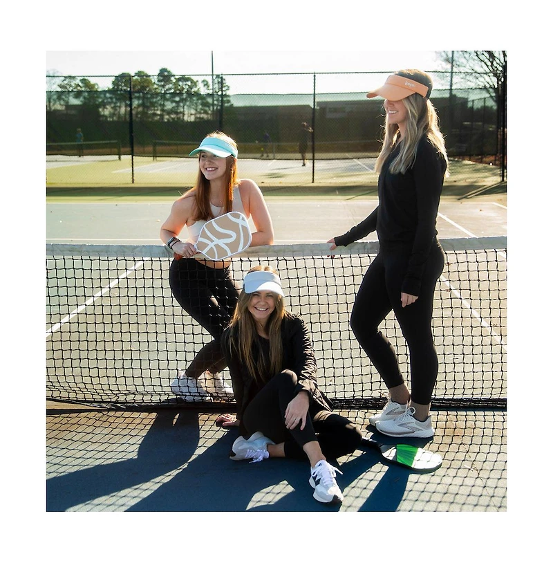 Women's Adjustable Band Sport Visor - White