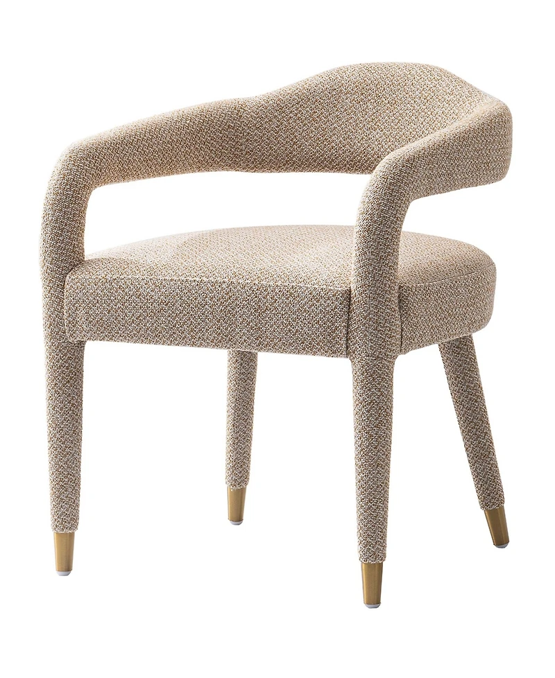 Manhattan Comfort Aspen 23.2" Modern Tweed Upholstered Dining Armchair