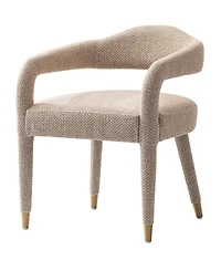Manhattan Comfort Aspen 23.2" Modern Tweed Upholstered Dining Armchair