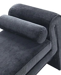 Manhattan Comfort Concord 59" Modern Chenille Upholstered Bench