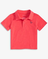 First Impressions Baby Boy Embroidered Dog Polo Shirt, Exclusively at Macy's