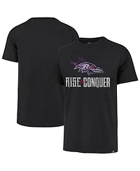 '47 Brand Men's Black Baltimore Ravens Rise and Conquer Franklin T-Shirt