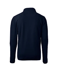Cutter & Buck Men's Navy Notre Dame Fighting Irish Play Like A Champion Today Cascade Eco Sherpa Fleece Quarter-Zip Sweatshirt