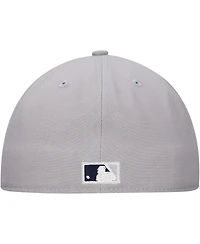 New Era Men's Gray York Yankees Duo Logo 2.0 59FIFTY Fitted Hat