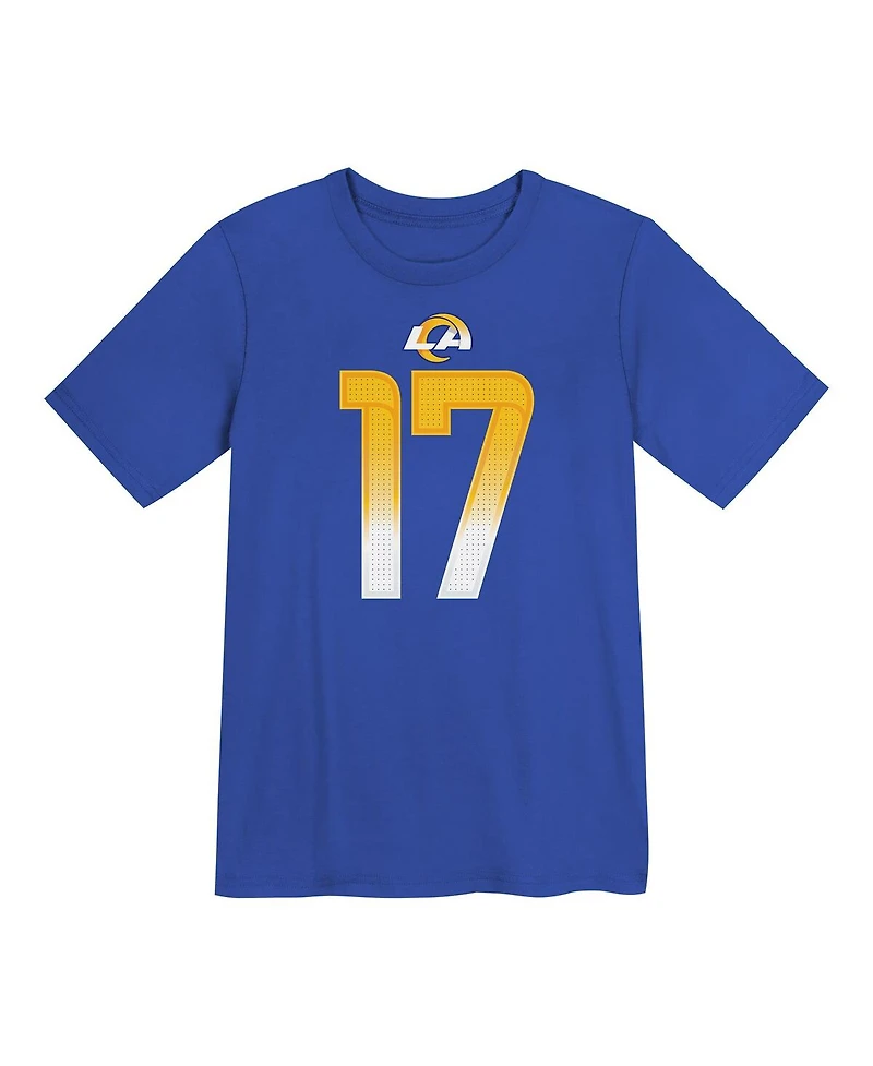 Nike Preschool Puka Nacua Royal Los Angeles Rams Player Name Number T-Shirt