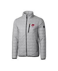 Cutter & Buck Men's Gray Buffalo Bills Big Tall Rainier PrimaLoft Eco Insulated Full-Zip Puffer Jacket