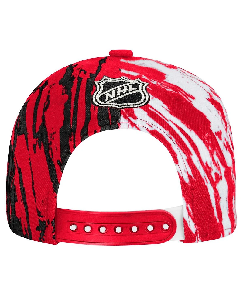 Outerstuff Big Boys and Girls Red Chicago Blackhawks Propel Flat Brim Snapback Hat
