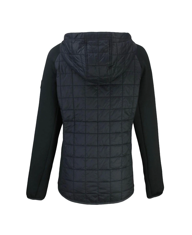 Cutter & Buck Women's Black Baltimore Ravens Rainier PrimaLoft Eco Full-Zip Hybrid Jacket