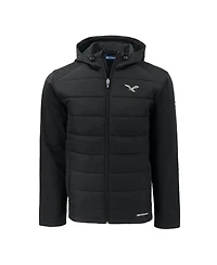 Cutter & Buck Men's Philadelphia Eagles Throwback Evoke Hybrid Eco Softshell Full-Zip Hoodie Jacket