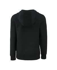 Cutter & Buck Men's Black Detroit Lions Throwback Roam Eco Half-Zip Pullover Hoodie