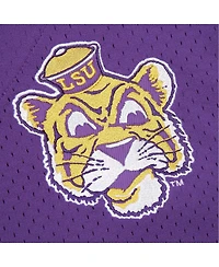 Mitchell & Ness Men's Purple Lsu Tigers Game Time Vintage Mesh Button Front Top