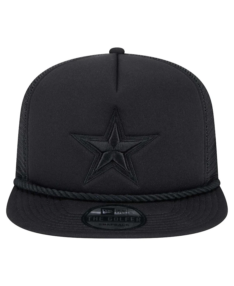 New Era Men's Black Dallas Cowboys Active Tone Golfer Snapback Hat