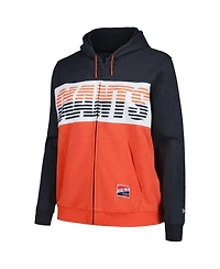 New Era Women's Black San Francisco Giants Plus Color Block Full-Zip Hoodie