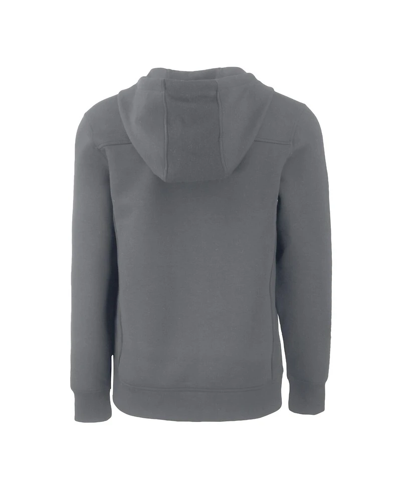 Cutter & Buck Men's Gray Ohio State Buckeyes Alumni Logo Roam Half-Zip Pullover Hoodie