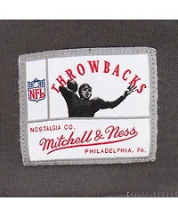 Mitchell & Ness Women's Gray Philadelphia Eagles Funnel Neck Pullover Hoodie