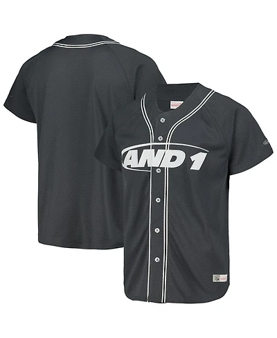 Mitchell & Ness Men's Charcoal AND1 Baseball Jersey